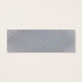 幾何学的グレー金ゴールドギャツビー結婚式の贈り物 (裏面)