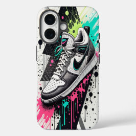 幾何学的コントラスト。 iPhone 16ケース