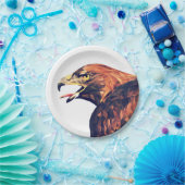 幾何学的ゴールデンイーグル ペーパープレート (パーティー)