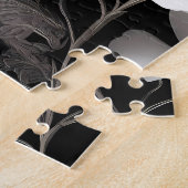 幾何学的ゴールデンハネビーアート ジグソーパズル (側面)