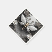 幾何学的ゴールデンハネビーアート スタンダードカクテルナプキン (角)