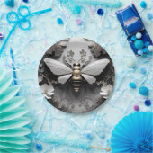 幾何学的ゴールデンハネビーアート ペーパープレート (パーティー)