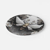 幾何学的ゴールデンハネビーアート ペーパープレート (アングル)