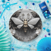 幾何学的ゴールデンハネビーアート ペーパープレート (パーティー)