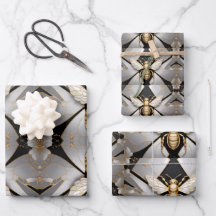 幾何学的ゴールデンハネビーアート