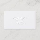 幾何学的ゴールデンフォイルズサークルブラックVip 名刺 (裏面)