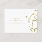 幾何学的ゴールドフォイルの名刺 名刺 (裏面)