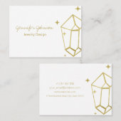 幾何学的ゴールドフォイルの名刺 名刺 (正面/裏面)