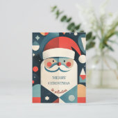 幾何学的サンタクロース シーズンポストカード (スタンド正面)