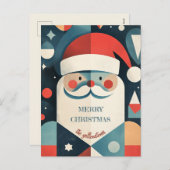 幾何学的サンタクロース シーズンポストカード (正面/裏面)