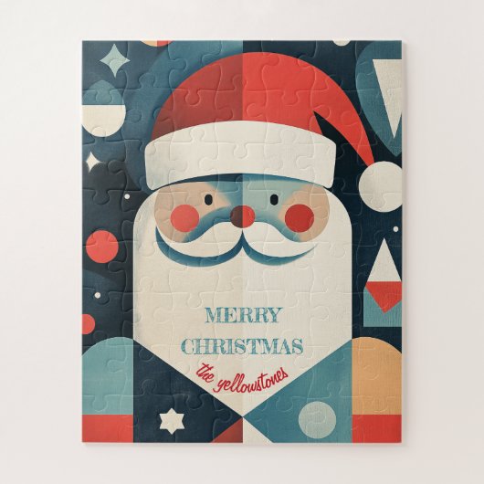 幾何学的サンタクロース ジグソーパズル (縦)