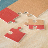 幾何学的サンタクロース ジグソーパズル (側面)