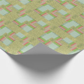 幾何学的シェイプ: ブラシストロークパターン。 ラッピングペーパー (角)