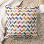 幾何学的シェブロン矢印の三角形パターンクッション クッション (ブランケット)