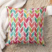 幾何学的シェブロン矢印パタアステカーンクッション クッション (ブランケット)