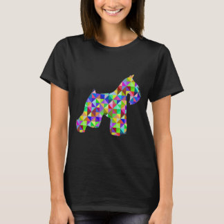 幾何学的シュナウザー Tシャツ