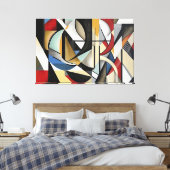 幾何学的シンフォニーパーフェクト調和 キャンバスプリント (インサイチュ (寝室))