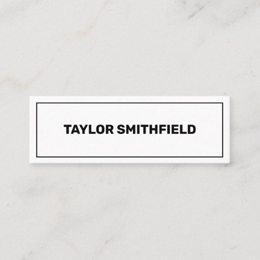 幾何学的シンプルミニマルプロフェッショナル スキニー名刺 (正面)