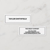 幾何学的シンプルミニマルプロフェッショナル スキニー名刺 (正面/裏面)