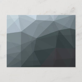 幾何学的シンプル黒グラデーション ポストカード