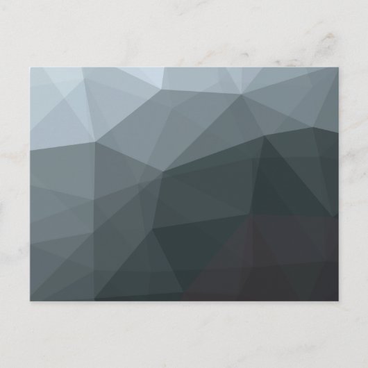 幾何学的シンプル黒グラデーション ポストカード (正面)
