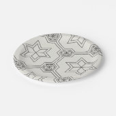 幾何学的シームレスパターン紙プレート ペーパープレート (アングル)