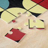 幾何学的シームレスパターン、モダンデザイン。 ジグソーパズル (側面)