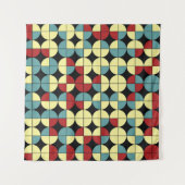 幾何学的シームレスパターン、モダンデザイン。 タペストリー (正面(横))