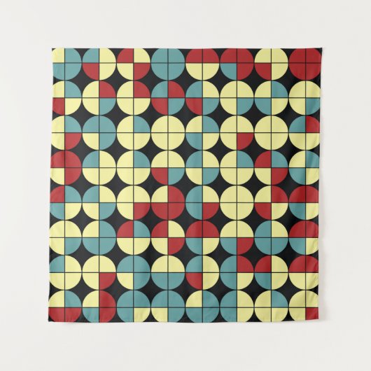 幾何学的シームレスパターン、モダンデザイン。 タペストリー (正面)