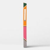 幾何学的シームレスパターン，線，オレンジ，紫 Case-Mate iPhoneケース (裏面 / 左)