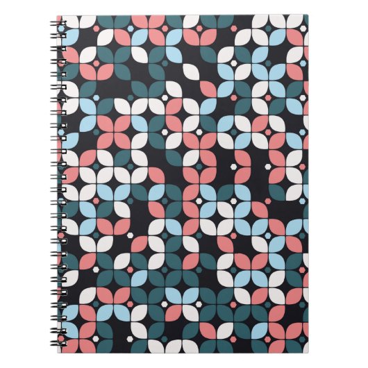 幾何学的シームレスパターンdesigngeometric,テクスチャ ノートブック (正面)