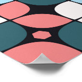 幾何学的シームレスパターンdesigngeometric,テクスチャ ポスター (角)