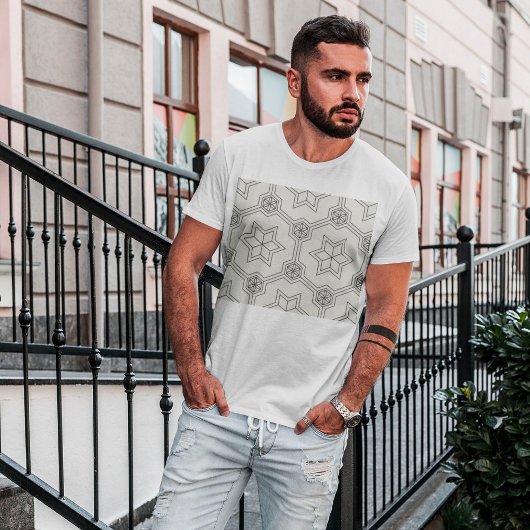 幾何学的シームレスパターンTシャツ Tシャツ