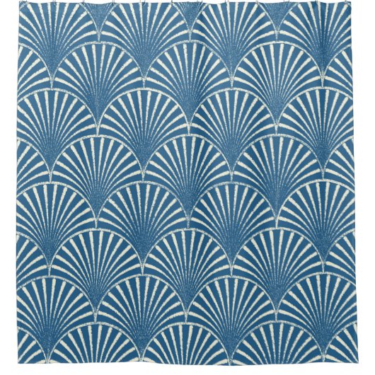 幾何学的シームレスミニマルパターン シャワーカーテン (正面)