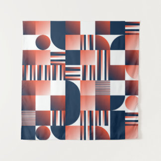 幾何学的シームレスモダンパターン タペストリー