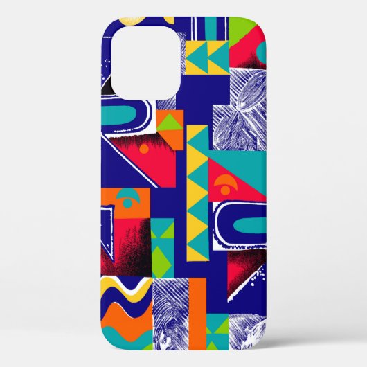 幾何学的シームレスモダンパターン Case-Mate iPhoneケース (裏面)