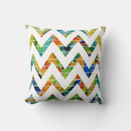 幾何学的ジグザグでフローラに可逆 クッション