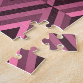 幾何学的ジグザグ民族シームレス ジグソーパズル (側面)