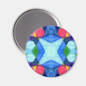 幾何学的スキットルマグネット マグネット (正面/裏面)