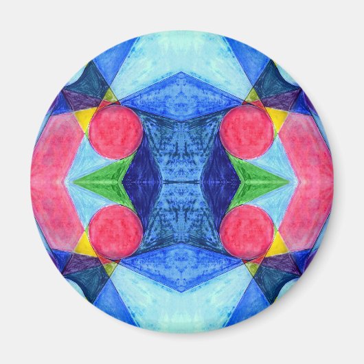 幾何学的スキットルマグネット マグネット (正面)