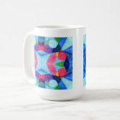 幾何学的スキットルマグ コーヒーマグカップ (正面左)