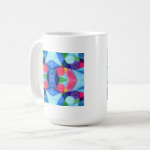 幾何学的スキットルマグ コーヒーマグカップ (正面左)