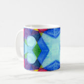 幾何学的スキットルマグ コーヒーマグカップ (正面左)