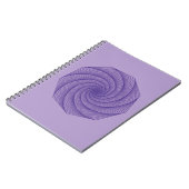 幾何学的スケッチ紫 ノートブック (左側)