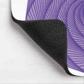 幾何学的スケッチ紫 マウスパッド (コーナー)