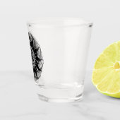 幾何学的スケッチ ショットグラス (右)