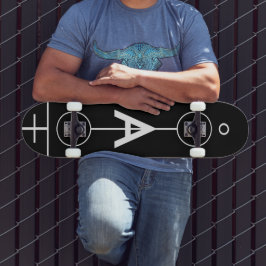 幾何学的スケッチ。スケートボード スケートボード