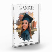 幾何学的スタイリッシュ卒業写真ブロック フォトブロック (左)