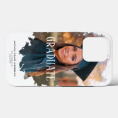 幾何学的スタイリッシュ卒業写真 Case-Mate iPhoneケース (裏面 (横))