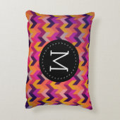 幾何学的スタイリッシュ山形シボカスタムロン アクセントクッション (裏面(縦))